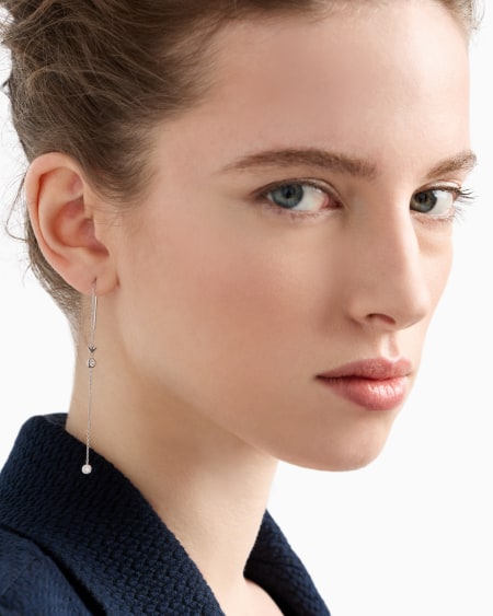 Armani Pendientes colgantes de plata de ley COMPRAR AHORA