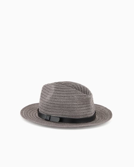 Armani Gorro de cáñamo trenzado con cinta Oferta especial de fábrica