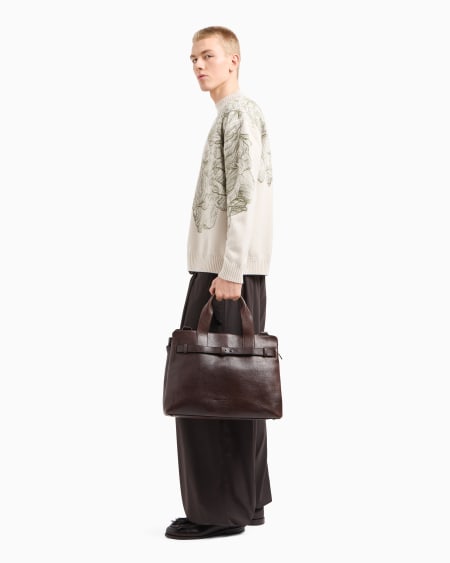 Armani Jersey de mezcla de alpaca con bordado de flor y libélula Últimos 2 días