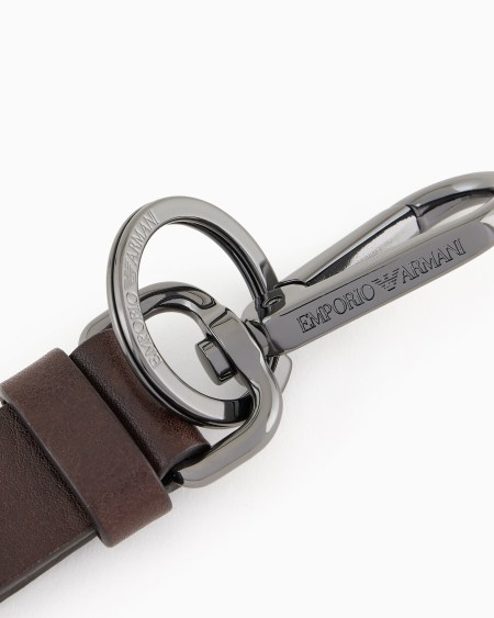 Armani Llavero de piel con detalle metálico Último día
