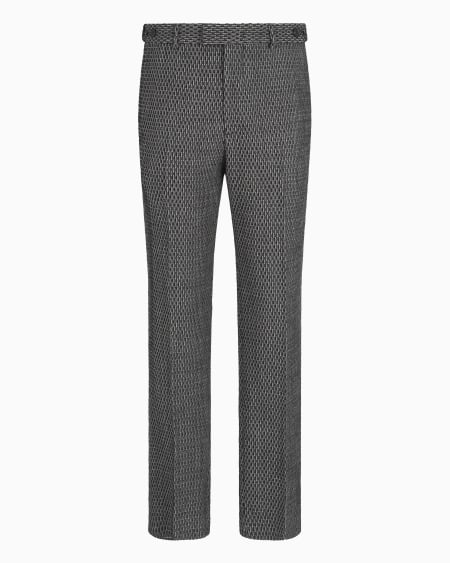 Armani Pantalones de lana virgen estructurada Icon