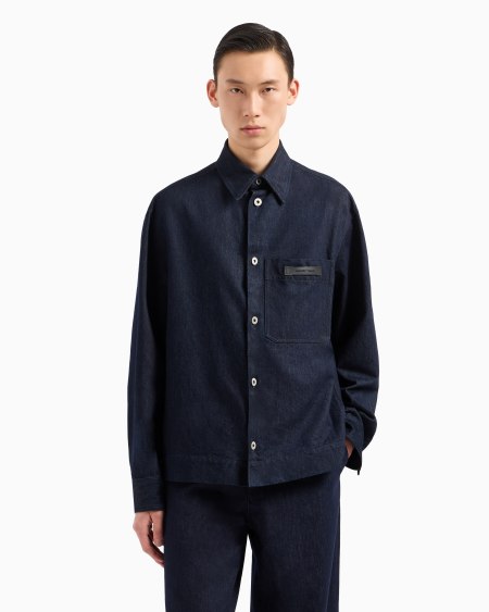 Armani Cazadora de denim Icon Tienda de fábrica