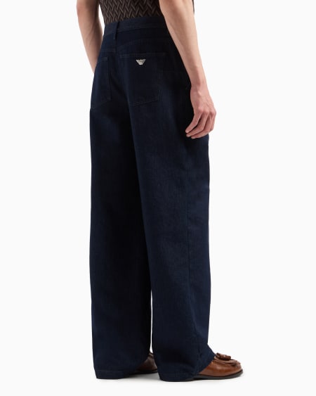 Armani Vaqueros de pernera ancha de denim Icon Limitado a 3 días