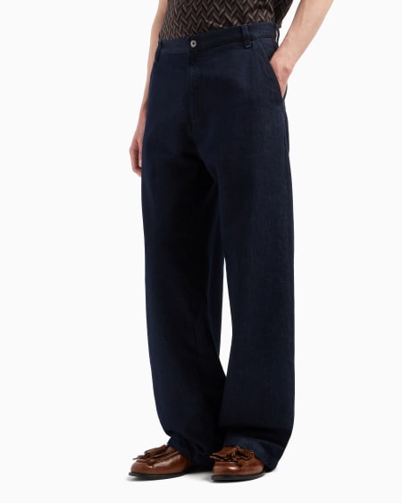 Armani Vaqueros de pernera ancha de denim Icon Limitado a 3 días