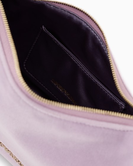 Armani Bolso de hombro baguette de terciopelo Ofertas especiales