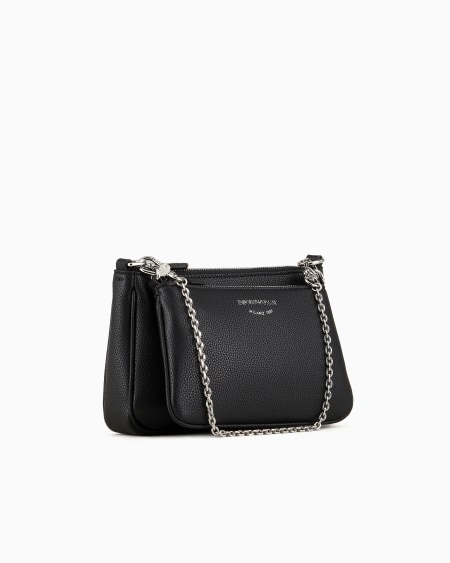 Armani Minibolso doble con bandolera y estampado de ciervo Venta caliente