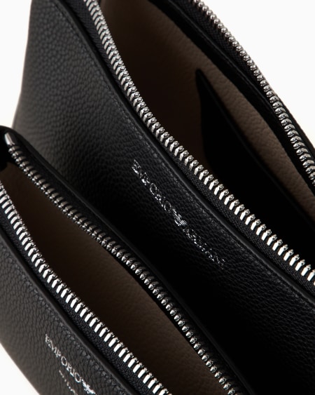 Armani Minibolso doble con bandolera y estampado de ciervo Venta caliente