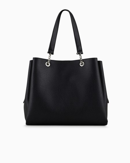 Armani Bolso shopper con efecto graneado y colgante de águila Los más vendidos