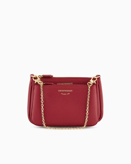 Armani Minibolso doble con bandolera y estampado de ciervo Mejor oferta