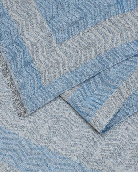 Armani Estola en mezcla de modal y tejido jacquard con chevrón abstracto Últimos 2 días