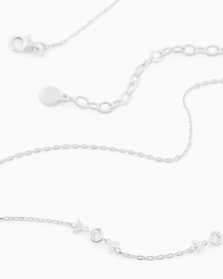 Armani Collar de cadena fina de plata de ley Promoción por tiempo limitado