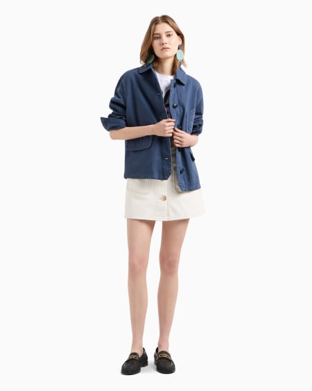 Armani Cazadora de dril de algodón Oferta exclusiva