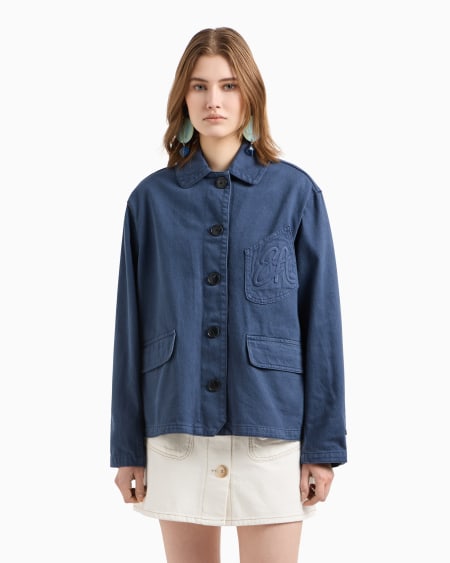 Armani Cazadora de dril de algodón Oferta exclusiva