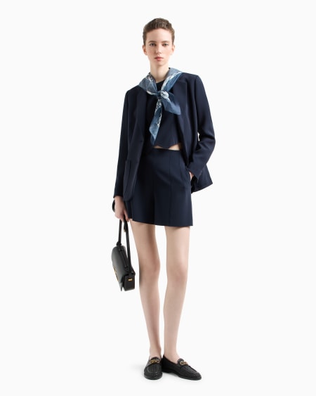 Armani Top en tejido de triacetato Icon Ofertas especiales
