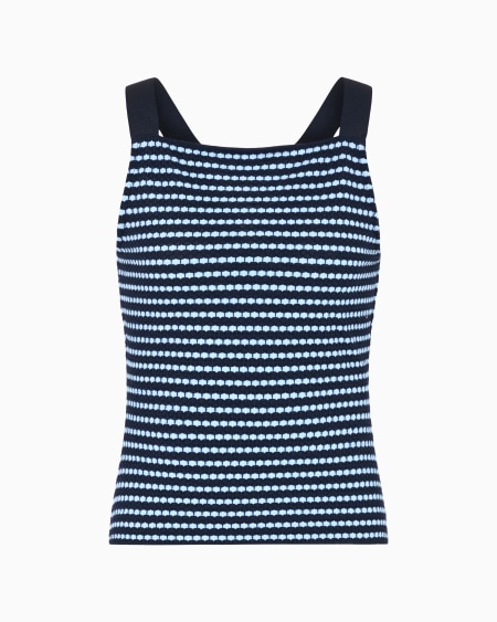 Armani Top de punto con motivo en tejido jacquard Rebajas de fin de temporada