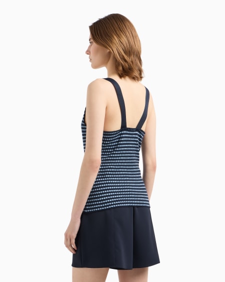 Armani Top de punto con motivo en tejido jacquard Rebajas de fin de temporada