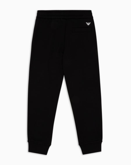 Armani Pantalones de chándal de punto en mezcla de modal con logotipo Venta caliente