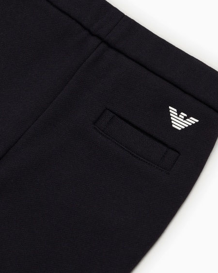 Armani Pantalones de chándal de punto en mezcla de modal con logotipo Rebajas top