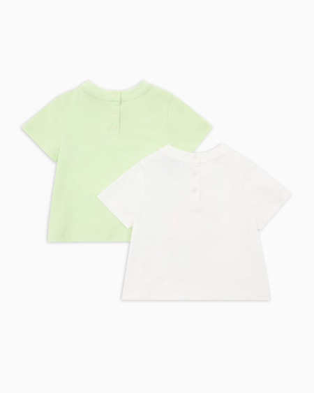 Armani Paquete de dos camisetas de punto con logotipo alegre Precio de fábrica