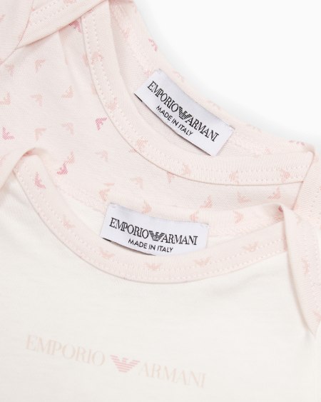 Armani Conjunto para regalo con dos bodis con motivo integral de águila con efecto óptico Superdescuento