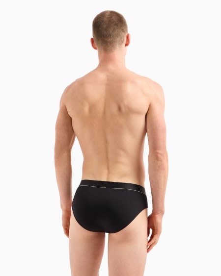 Armani Paquete de tres calzoncillos slip de algodón orgánico con banda con logotipo brillante ASV Descuentos del mes