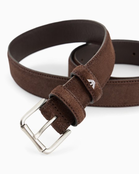 Armani Cinturón de ante Oferta exclusiva