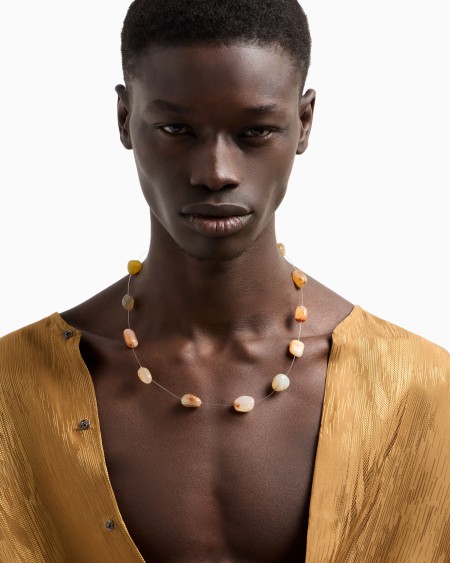 Armani Collar con piedras semipreciosas Ofertas de temporada