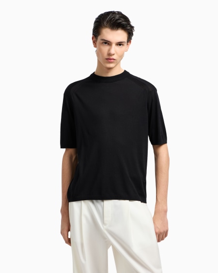 Armani Jersey en punto jersey de mezcla de lyocell ASV Rebajas de fin de temporada