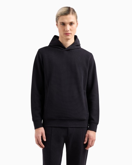 Armani Sudadera de punto gofre con capucha Travel Essential En oferta