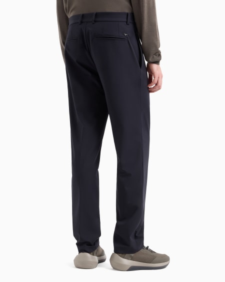 Armani Pantalones de nailon elástico Travel Essential Rebajas baratas