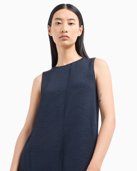 Armani Vestido túnica de tejido texturizado Icon Rebajas online