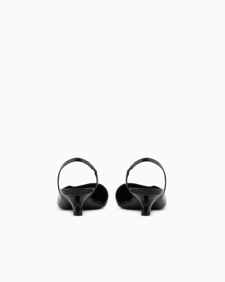 Armani Zapato de salón destalonado de piel cepillada Oferta especial