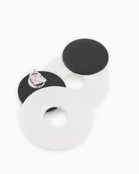 Armani Maxipendientes de doble aro bicolor COMPRAR AHORA
