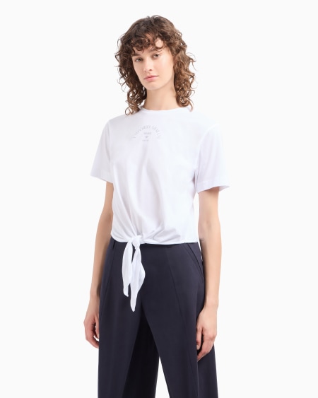 Armani Camiseta con nudo de punto ligero Libre de impuestos