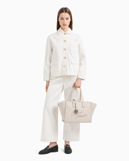Armani Cazadora de dril de algodón Oferta exclusiva