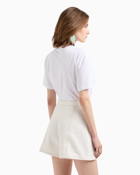 Armani Falda pantalón de dril de algodón Última moda