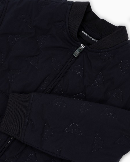 Armani Cazadora de nailon con microáguila integral efecto acolchado Solo queda un día