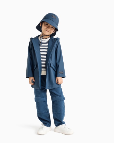 Armani Parka de nailon revestido con capucha Superdescuento