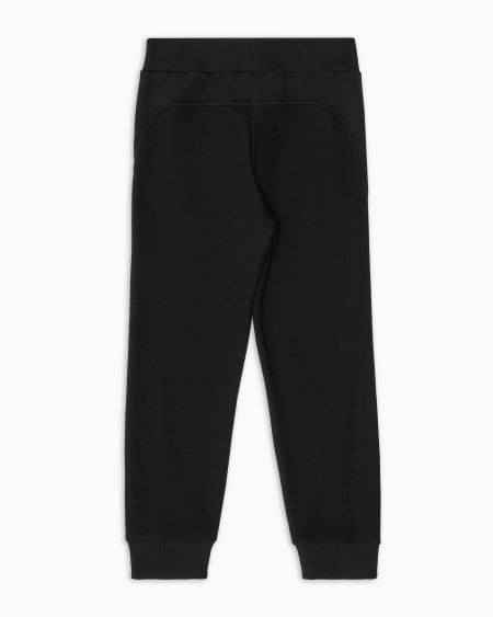 Armani Pantalones de chándal en punto piqué con logotipo bordado Liquidación