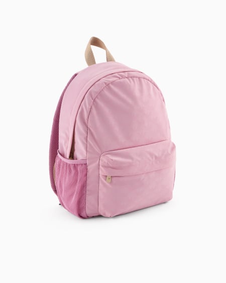 Armani Mochila de nailon con motivo integral de águila Tienda de fábrica