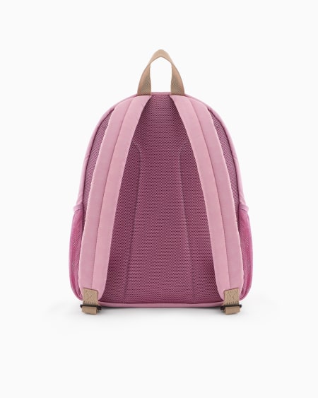 Armani Mochila de nailon con motivo integral de águila Tienda de fábrica