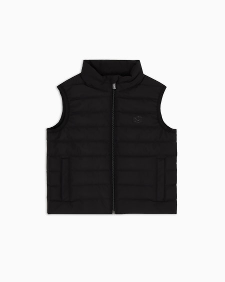 Armani Chaqueta de plumas sin mangas en nailon acolchado con pluma reciclada ASV En oferta