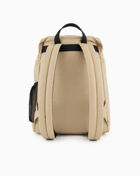 Armani Mochila de nailon con cincha y detalle de cuerda cruzada Ofertas especiales
