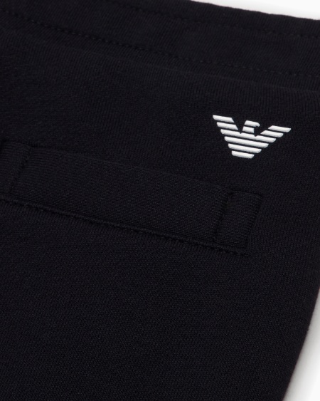 Armani Pantalones de chándal de punto en mezcla de modal con logotipo 2025