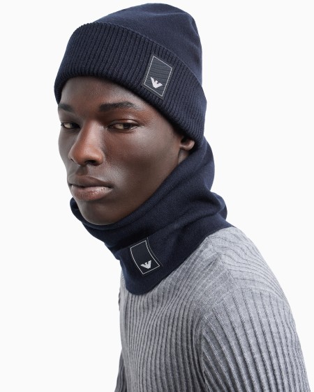 Armani Gorro de lana Travel Essential Ventas relámpago