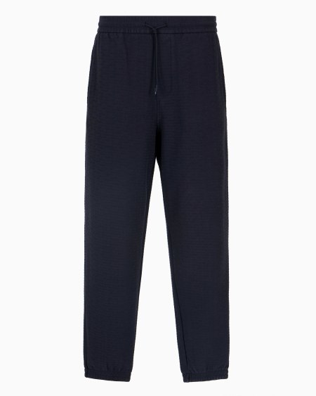 Armani Pantalones de chándal de punto de mezcla de lyocell con inscripción integral ASV Rebajas top