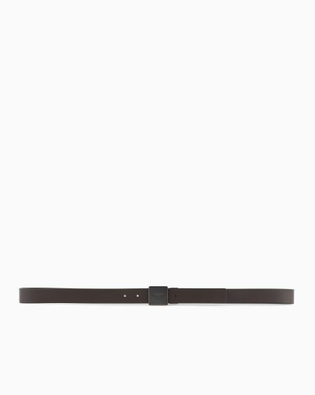 Armani Cinturón reversible de piel bicolor con placa COMPRAR AHORA