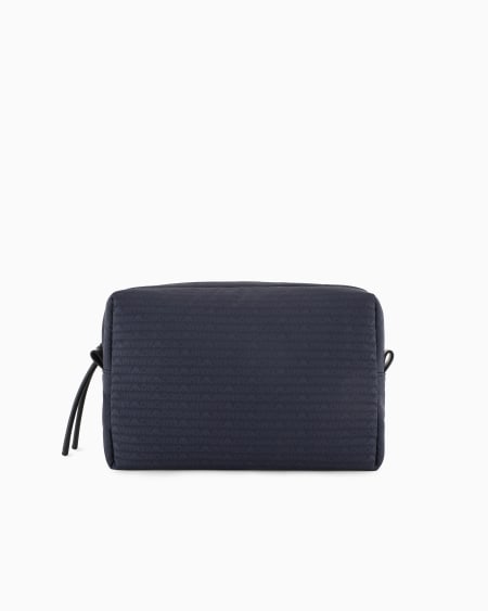 Armani Bolso de mano en nailon con inscripción integral de logotipo en tejido jacquard ÚLTIMAS EDICIONES
