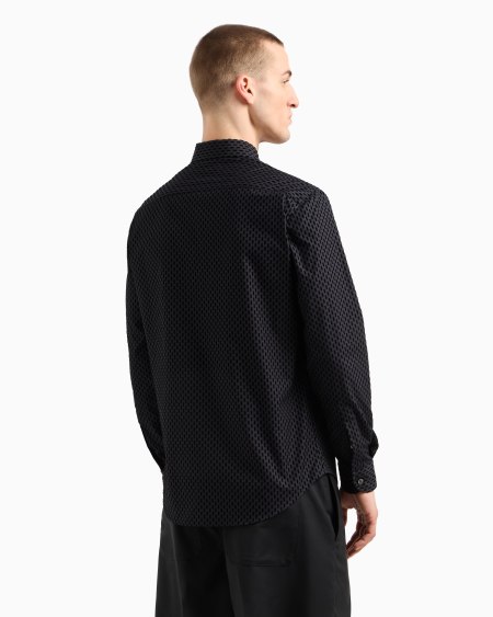 Armani Camisa con estampado integral flocado Últimos 2 días