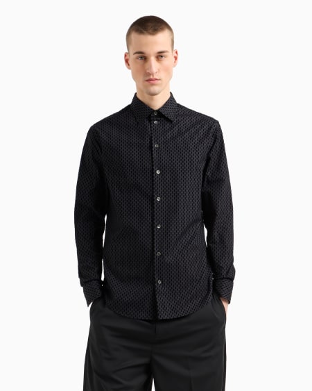 Armani Camisa con estampado integral flocado Últimos 2 días